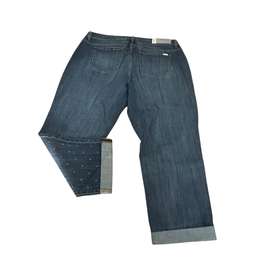 Jennifer Lopez Jeans Women's 18W Boyfriend Stretch Denim Mid Rise Straight Leg - Picture 2 of 13
